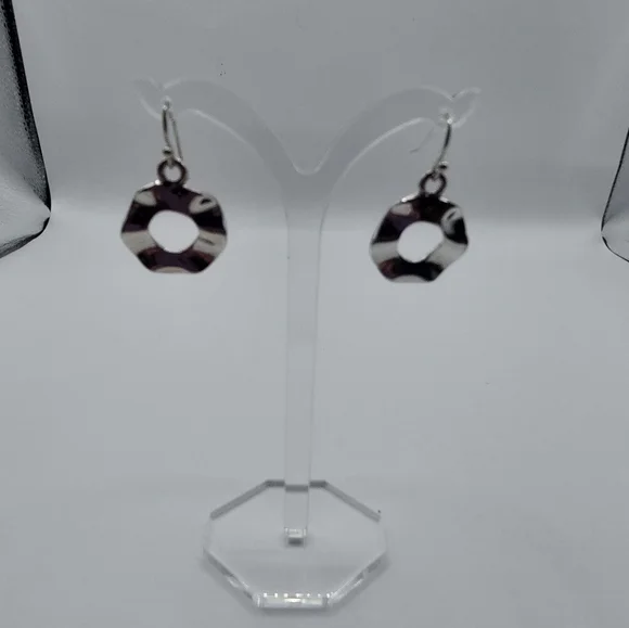 CHICO'S silvertone jewelry set (necklace and earrings) - Picture 4 of 8